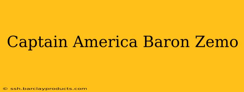 Captain America Baron Zemo