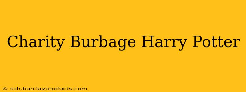 Charity Burbage Harry Potter