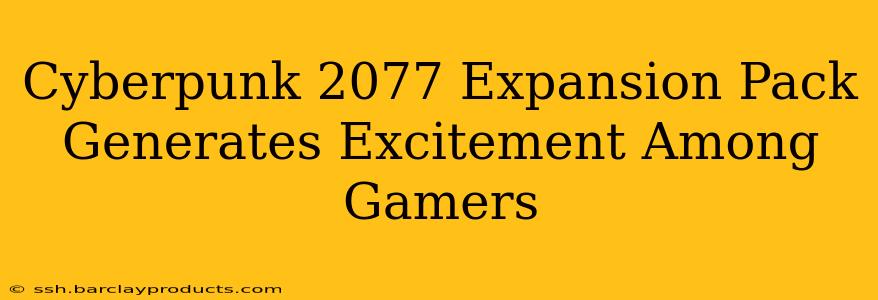 Cyberpunk 2077 Expansion Pack Generates Excitement Among Gamers