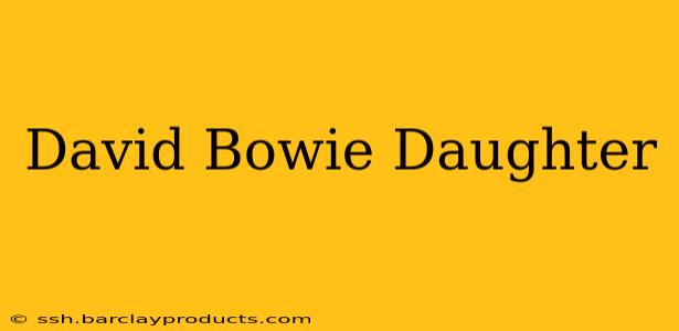 David Bowie Daughter