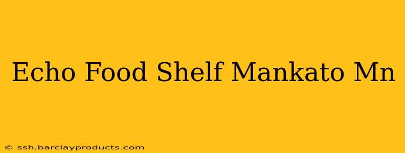 Echo Food Shelf Mankato Mn