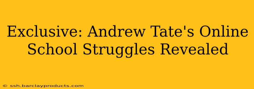 Exclusive: Andrew Tate's Online School Struggles Revealed