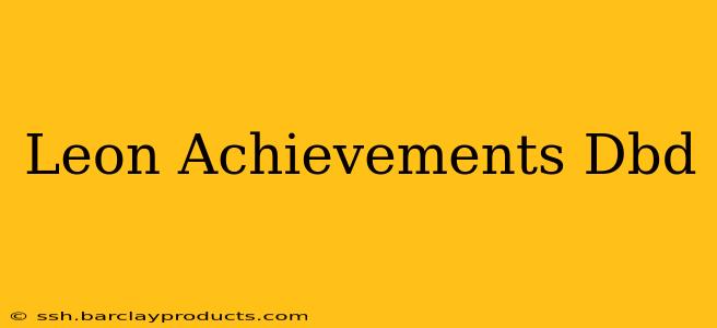 Leon Achievements Dbd