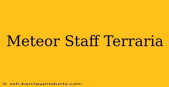 Meteor Staff Terraria