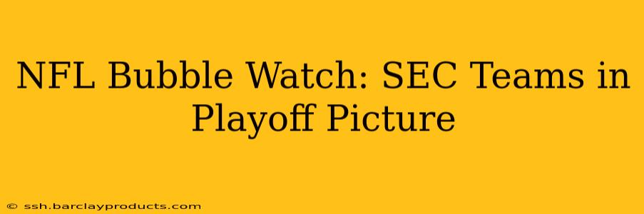NFL Bubble Watch: SEC Teams in Playoff Picture