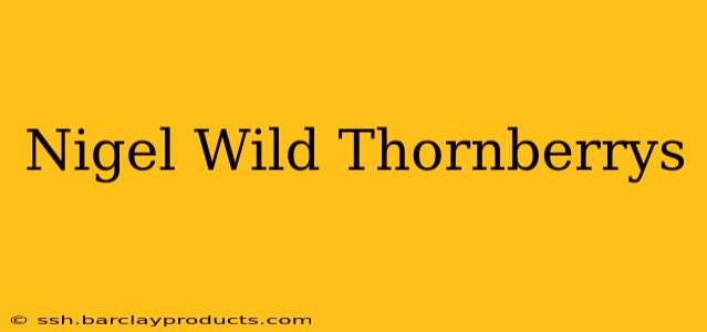 Nigel Wild Thornberrys