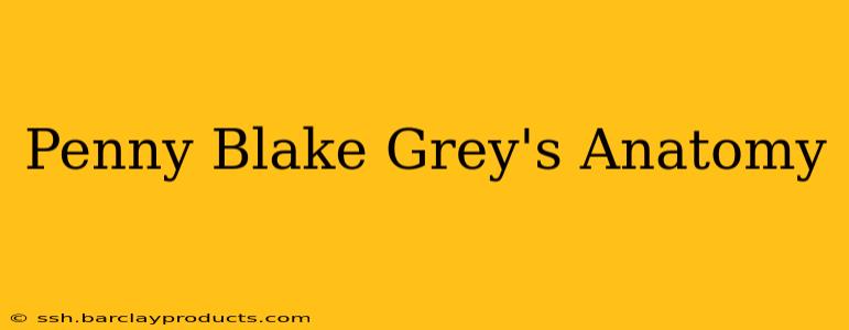 Penny Blake Grey's Anatomy