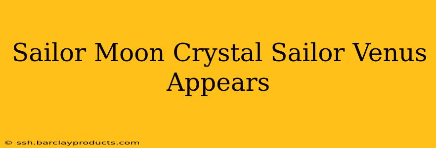 Sailor Moon Crystal Sailor Venus Appears