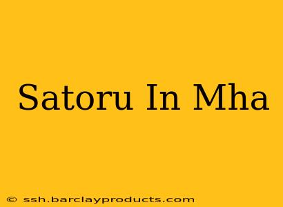 Satoru In Mha