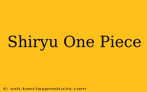 Shiryu One Piece