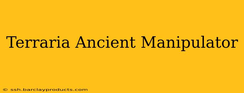 Terraria Ancient Manipulator