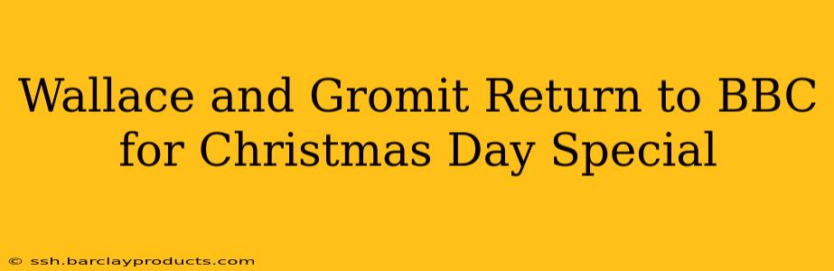 Wallace and Gromit Return to BBC for Christmas Day Special