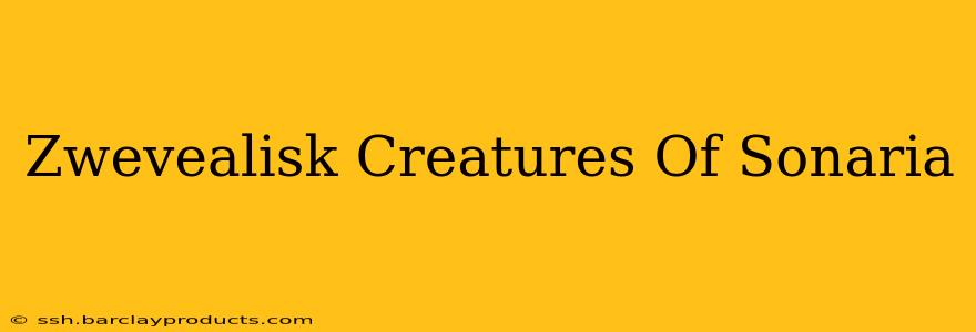 Zwevealisk Creatures Of Sonaria